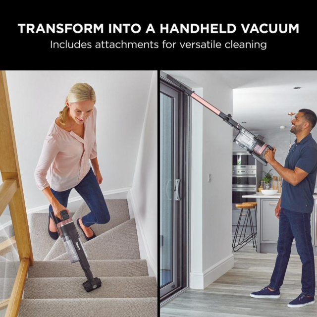 Shark IZ400UK Stratos Cordless Stick Vacuum Cleaner - 60 Minutes Run Time - Gold
