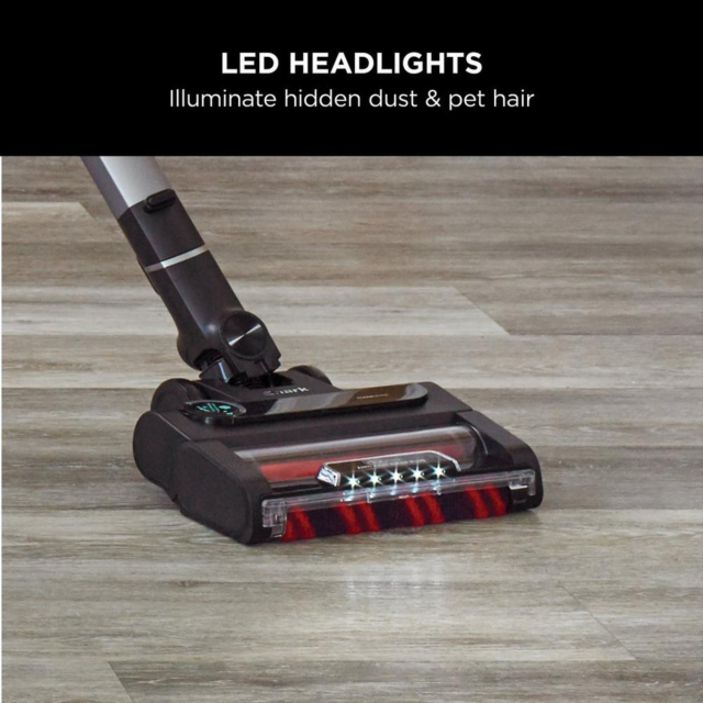 Shark IZ420UKT Stratos Cordless Stick Vacuum Cleaner - 120 Minutes Run Time - Silver