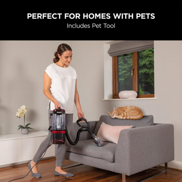 Shark NV602UKT Lift-Away Upright Vacuum Cleaner - Pet Model - Red