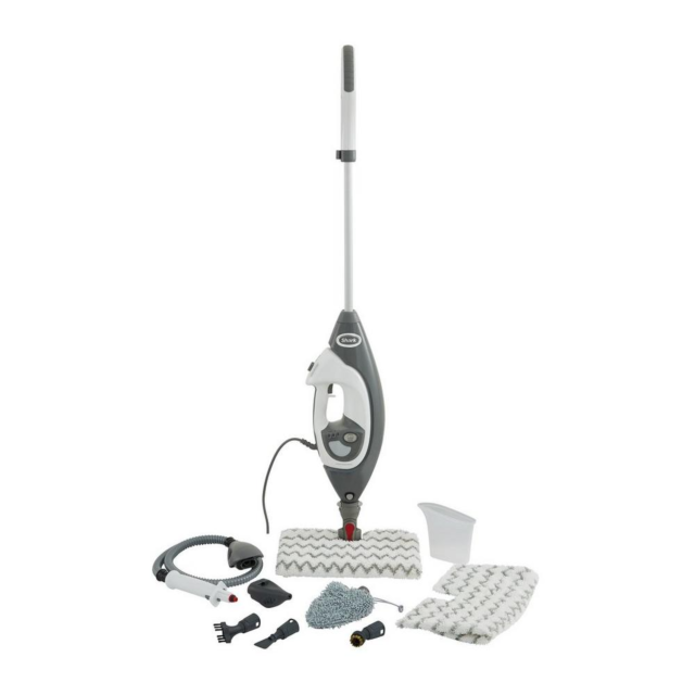 Shark S6005UK Floor + Handheld Steam Cleaner - Shark Steel Grey/Bordeaux