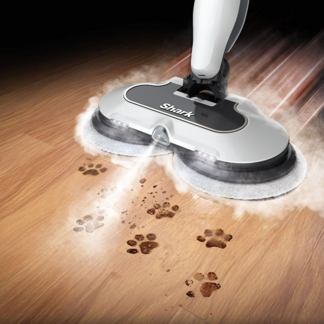Shark S8201UK Steam + Scrub Automatic Steam Mop With Steam Blaster - White