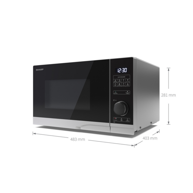 Sharp YC-PS254AU-S 25 Litres Microwave Oven - Silver
