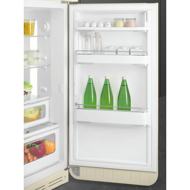 Smeg FAB30RCR6UK 60cm 75/25 Fridge Freezer - Cream