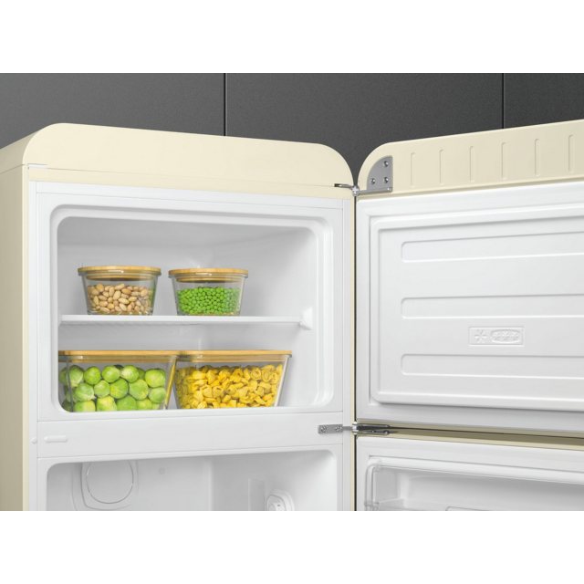 Smeg FAB30RCR6UK 60cm 75/25 Fridge Freezer - Cream