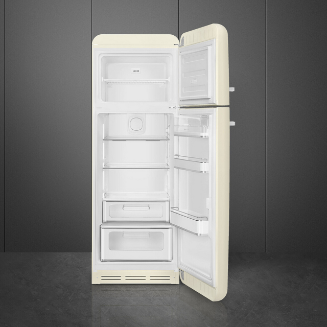 Smeg FAB30RCR6UK 60cm 75/25 Fridge Freezer - Cream