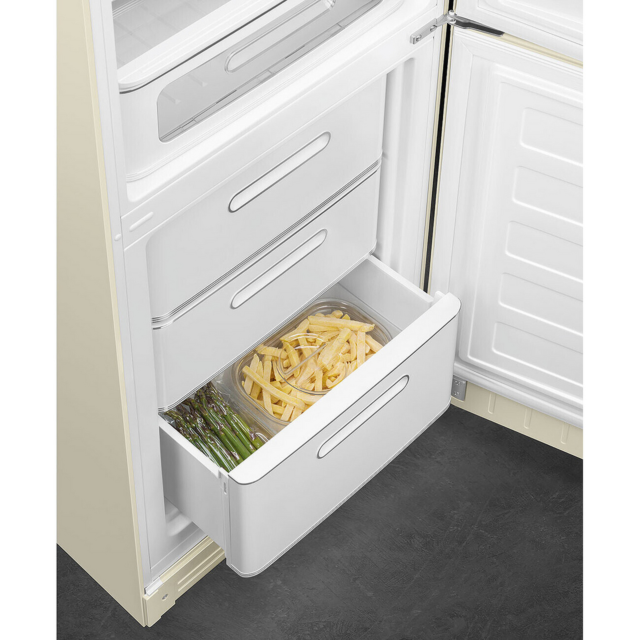 Smeg FAB32RCR6UK 60.1Cm 70/30 Fridge Freezer - Cream