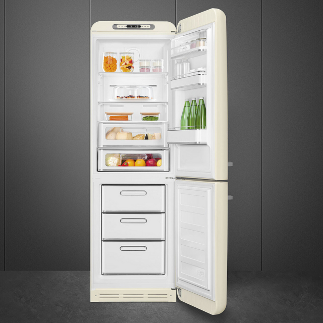Smeg FAB32RCR6UK 60.1Cm 70/30 Fridge Freezer - Cream