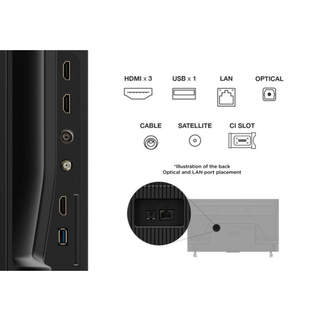 TCL 43V6C-UK 43inch 4K Direct LED HDR Google TV
