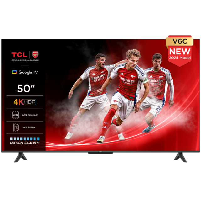 TCL 50V6C-UK 50inch 4K Direct LED HDR Google TV