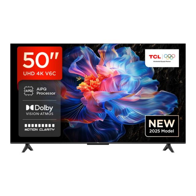 TCL 50V6C-UK 50inch 4K Direct LED HDR Google TV
