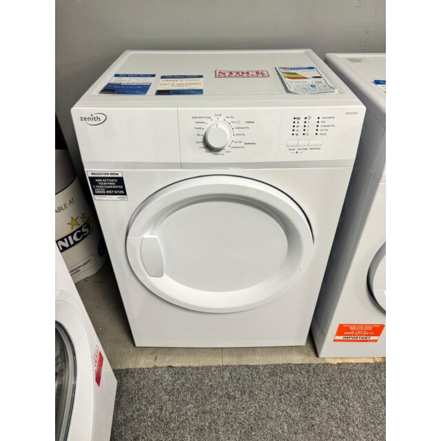 Zenith EX-ZDVS700W-WR 7kg Vented Tumble Dryer - White
