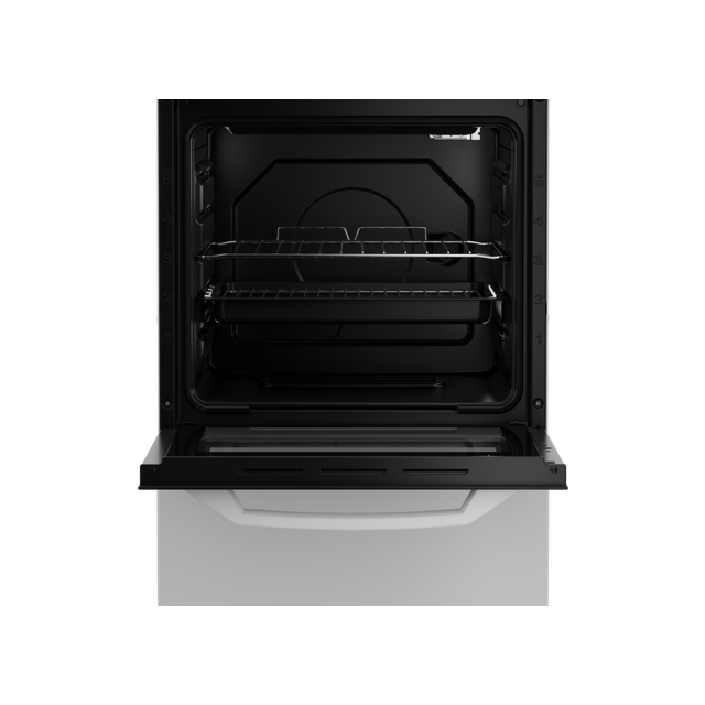 Zenith ZE503W 50Cm Single Oven Electric Cooker With Solid Plate - Hob White