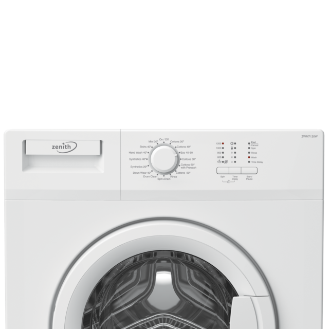 Zenith ZWM7120W Washing Machine 7Kg 1200 Spin - White