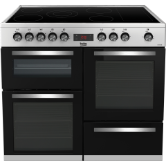 Beko KDVC100X 100Cm Ceramic Range Cooker - Stainless Steel