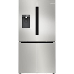 Bosch KFI96APEAG Series 6 French Door Bottom Freezer, Multi Door 183 X 90.5 Cm Brushed Steel Anti-Fi