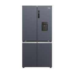 Haier HCR5919EHMB 90Cm Freestanding American Fridge Freezer - Brushed Black