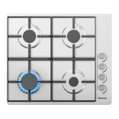 Hisense GM642XHS 60Cm Gas Hob - Stainless Steel