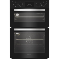 Hotpoint Dih 10D B Built In Electric Fan Double Oven - Black