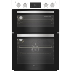 Hotpoint Dih 10D W Built In Electric Fan Double Oven - White