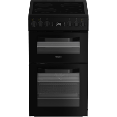 Hotpoint HDE5VDCB 50Cm Cermic Cooker - Black