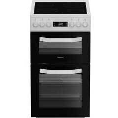 Hotpoint HDE5VDCW 50Cm Ceramic Cooker - White