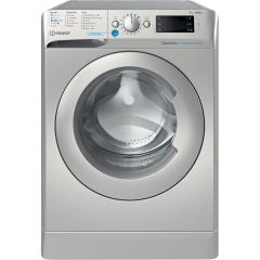 Indesit BWE91496XSVUK 9Kg 1400 Spin Push&Go Steam Washing Machine - Silver - A