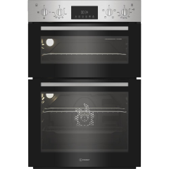Indesit DII10DIX Built In Electric Fan Double Oven - Stainless Steel