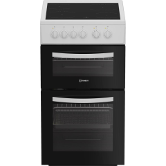 Indesit ITE5VMW Electric Twin Cooker 50Cm - 58L With Ceramic Hob