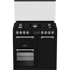Leisure CC90F531K 90Cm Dual Fuel Range Cooker With Glass Top Lid - Black