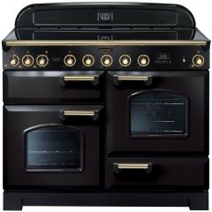 Rangemaster CDL110EIBL/B Rangemaster Classic Deluxe 110 Electric Induction - With Brass Trim