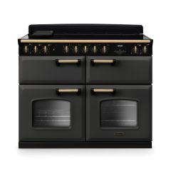 Rangemaster CLDLB110EIPSLT-AB1 Classic Deluxe 110 Induction Slate With Antique Brass Trim