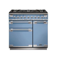 Rangemaster ELS90DFFCA-EX-DISPLAY Elise 90Cm Dual Fuel With Nickel Trim