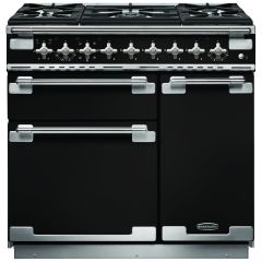 Rangemaster ELS90DFF 90 Cm Elise Dual Fuel - With Brushed Nickel Trim