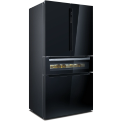Siemens KF96RSBEA Iq700 French Door Bottom Glass 183 X 90.5 Cm - Black