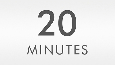 Up to 20 minutes of run time